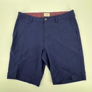 7Diamonds Agility Performance Mens Navy Blue Golf Shorts 4-Way Stretch Size 34